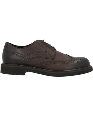 Tod's Dark Lace-Up Shoes Leather - Brown
