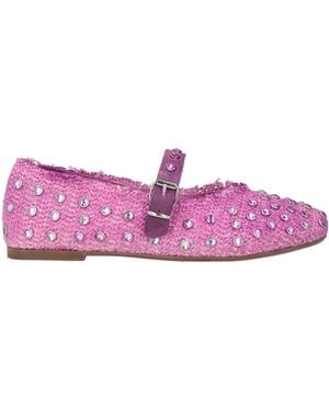 Divine Follie Ballet Flats Textile Fibres - Purple