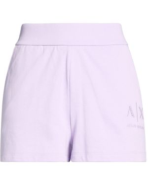 ARMANI EXCHANGE Lilac Shorts & Bermuda Shorts Cotton, Elastane - Purple
