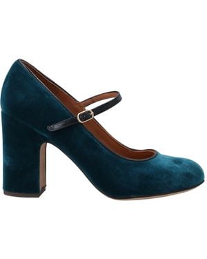 Chie Mihara Pumps Soft Leather, Textile Fibers - Blue