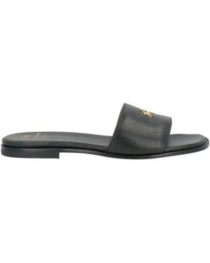La Martina Sandals Leather - Black