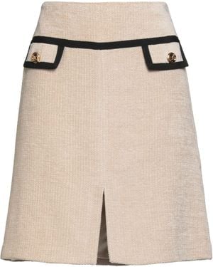 Elisabetta Franchi Mini Skirt - Natural