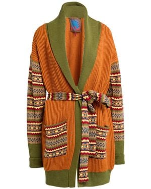 MAX&Co. Pony Ride Cardigan Acrylic, Wool, Polyester - Orange