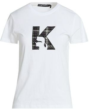 KARL LAGERFELD T-Shirts - White