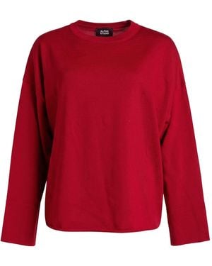Alpha Studio Brick Sweater Wool - Red
