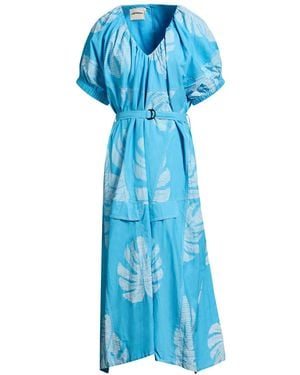 LOVEBIRDS Midi Dress Cotton - Blue