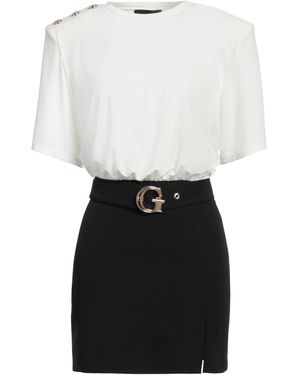 Gaelle Paris Mini Dress Polyester, Elastane, Rayon - White