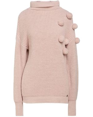 Please Antique Rose Turtleneck Polyacrylic, Polyester - Pink