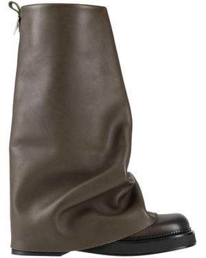 The Attico Khaki Boot Leather - Brown