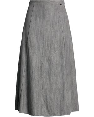 Dixie Midi Skirt Lyocell - Gray