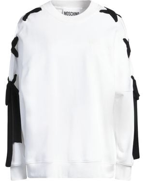 Moschino Sweatshirt Cotton, Silk - White