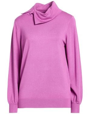 BLUE IV by ISABELLE VAN DEN ABEELE Turtleneck Viscose, Polyamide - Pink