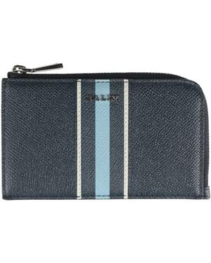 Bally Coin Purse Leather - Blue