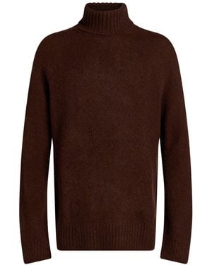 Piacenza Cashmere Turtleneck Virgin Wool - Brown
