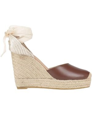 Genuins Espadrilles Leather, Textile Fibers - Natural
