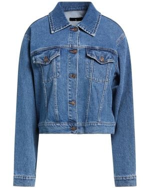 7 For All Mankind Denim Outerwear Cotton, Elastane - Blue