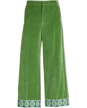 Valentino Garavani Trousers Cotton, Linen - Green