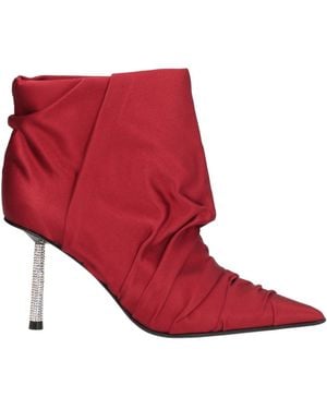 Le Silla Ankle Boots Textile Fibers - Red