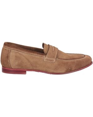 JP/DAVID Camel Loafers Leather - Brown