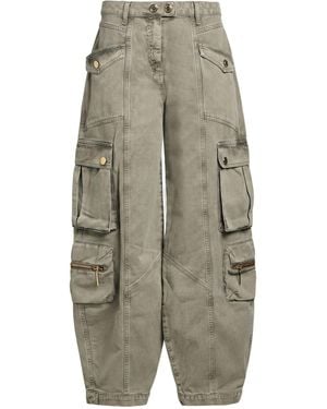 Elisabetta Franchi Khaki Jeans Cotton - Gray