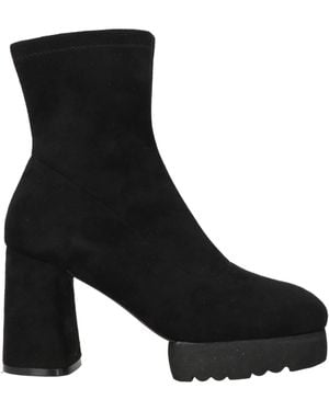 Jeannot Ankle Boots Textile Fibres - Black