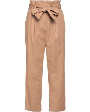 BOSS Camel Pants Cotton, Lyocell, Elastane - Natural