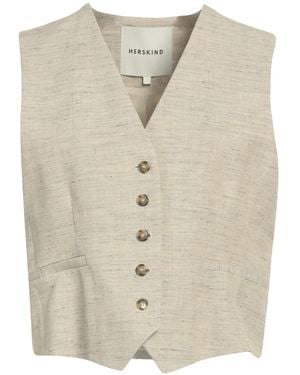 Herskind Tailored Vest Viscose, Linen - White