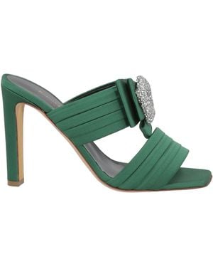 Rupert Sanderson Sandals Textile Fibers - Green