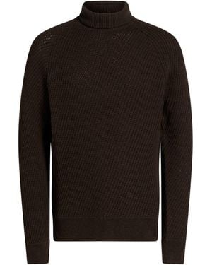 Paolo Pecora Dark Turtleneck Wool, Polyacrylic - Black