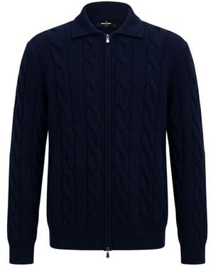 Gran Sasso Cardigan Cashmere - Blue