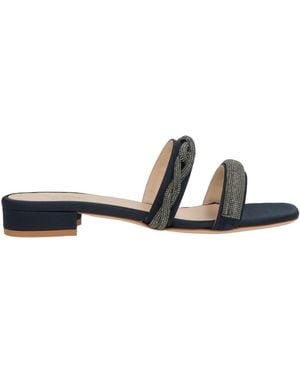 Eleventy Midnight Sandals Textile Fibers - White