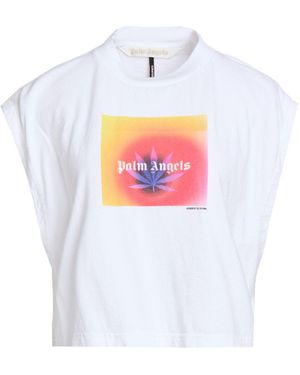 Palm Angels T-Shirt Cotton, Polyester - White