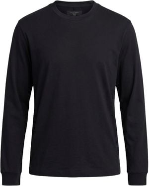 Rag & Bone T-Shirt Cotton, Tencel - Blue