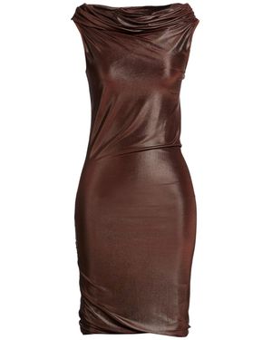 Rick Owens Midi Dress Viscose, Elastane - Brown