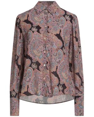 Robert Friedman Dark Shirt Viscose - Brown