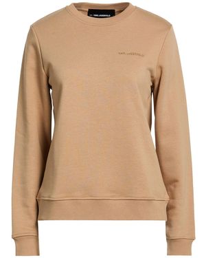 KARL LAGERFELD Camel Sweatshirt Organic Cotton, Recycled Polyester - Natural