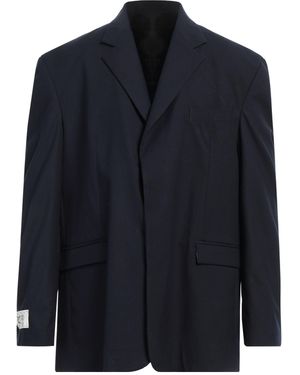 FAMILY FIRST Midnight Blazer Polyester, Viscose, Wool, Elastane - Blue