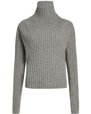 Victoria Beckham Light Turtleneck Wool, Polyamide - Grey