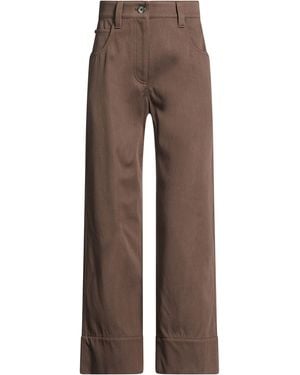 Brunello Cucinelli Pants Cotton, Brass - Brown