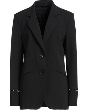 Del Core Twill Single-Breasted Blazer - Black