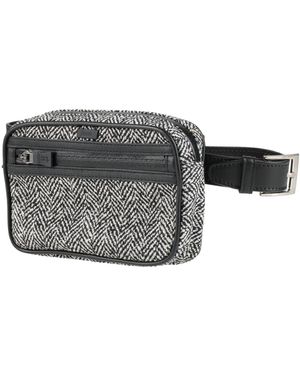 Herno Belt Bag Textile Fibers, Calfskin - Gray