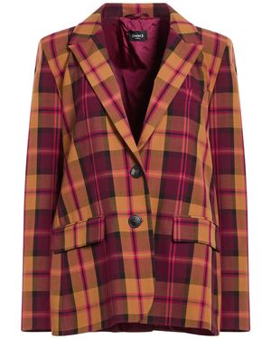 Marella Camel Blazer Polyester, Viscose, Elastane - Red