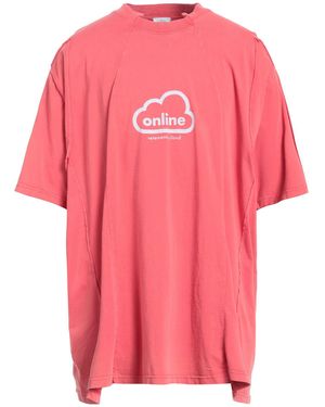 Vetements Camiseta - Rosa