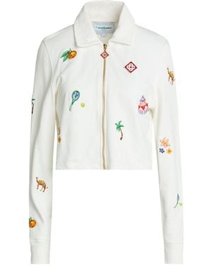 CASABLANCA Sweatshirt Organic Cotton - White