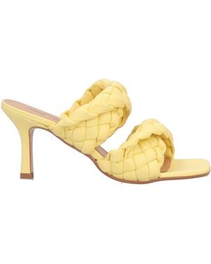 PAOLO MATTEI Sandals Textile Fibers - Metallic