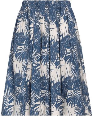 Myths Midi Skirt Cotton, Elastane - Blue