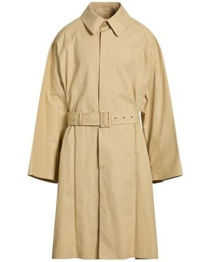 Hed Mayner Overcoat & Trench Coat Cotton - Natural