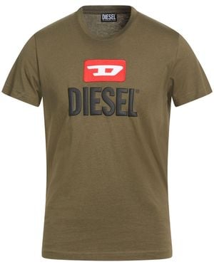 DIESEL T-Shirt Cotton - Green