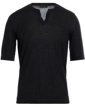 Ballantyne Jumper Cotton - Black