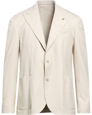 Barbati Blazer Polyester, Viscose, Elastane - Natural